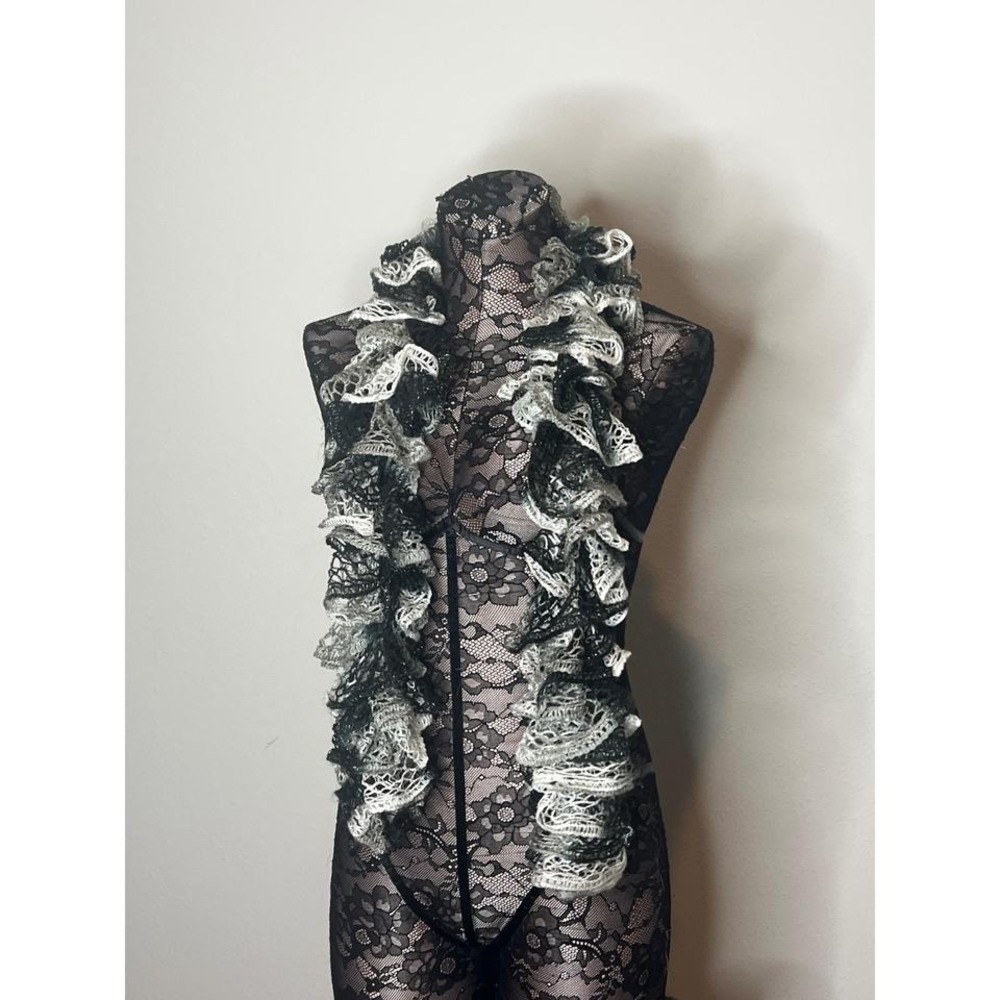 Y2K Vintage Crochet Scarf
